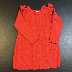 Carter’s toddler girl red sweater dress in size 5T